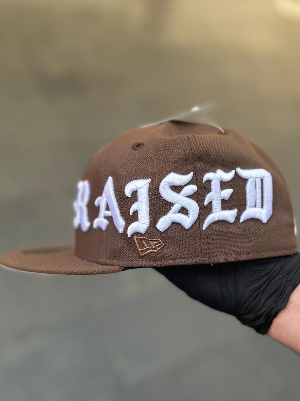 •Los Angeles Dodgers New Era Brown Born X Raised 59FIFTY Fitted Hat.