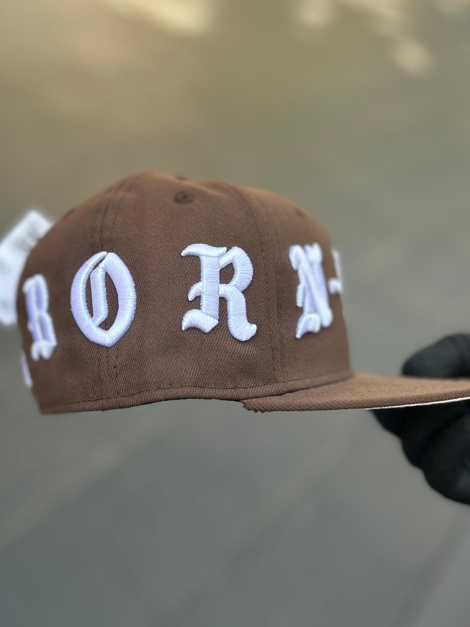 •Los Angeles Dodgers New Era Brown Born X Raised 59FIFTY Fitted Hat.