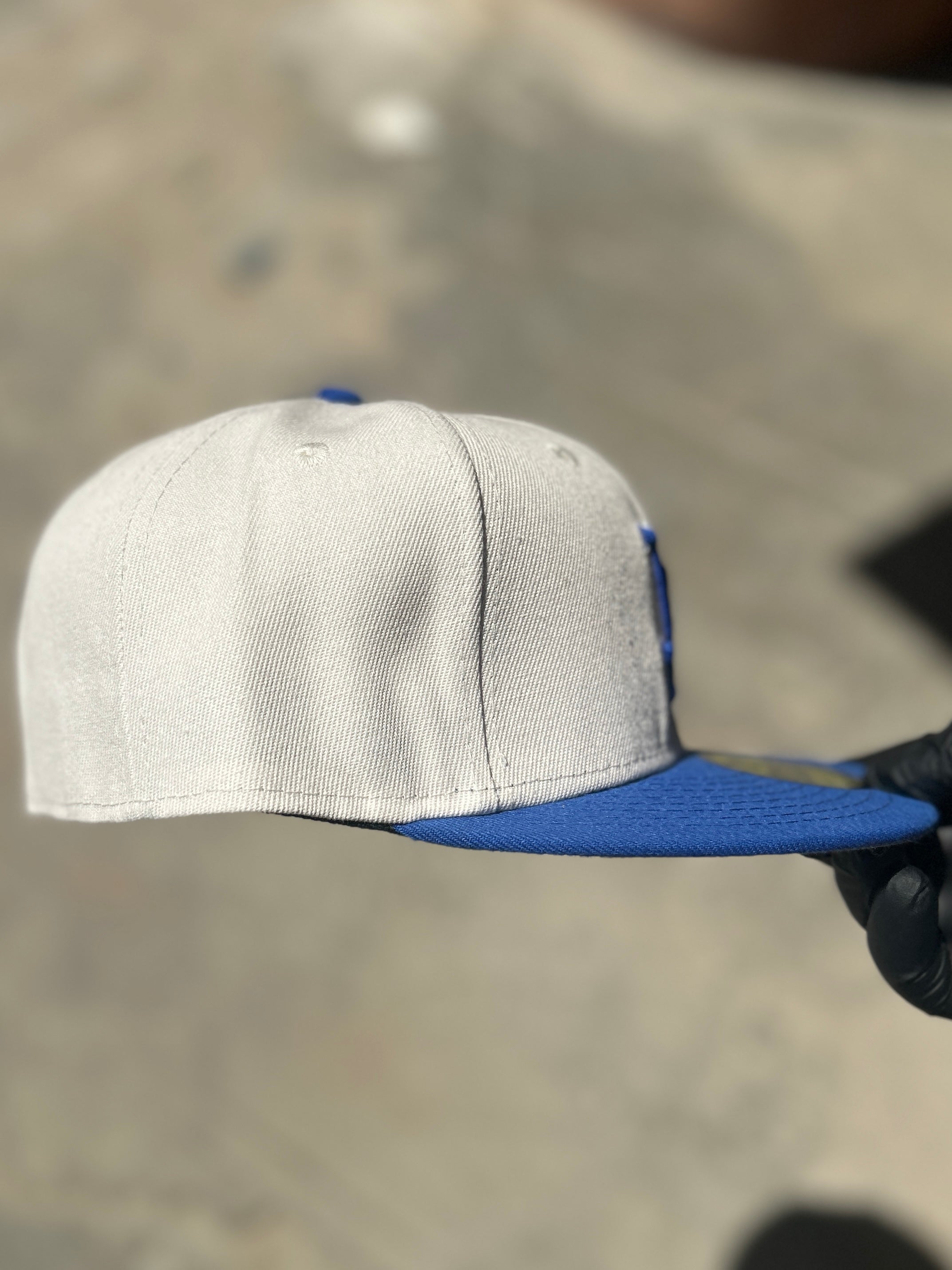 Men's Los Angeles Dodgers New Era Cream/Royal Lonestar 59FIFTY Fitted Hat