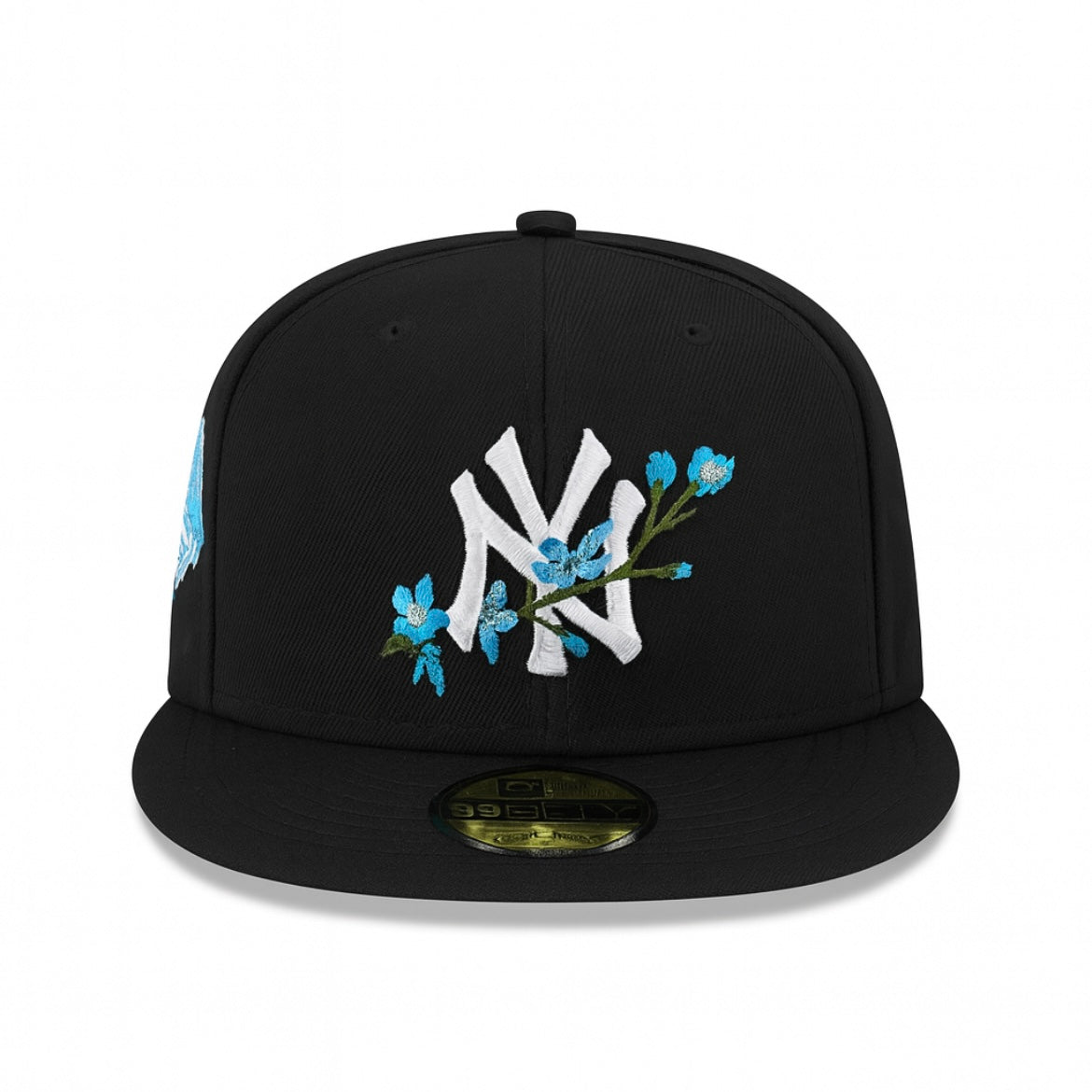 New York Yankees New Era Navy Bloom Side Patch 59FIFTY Fitted Hat.