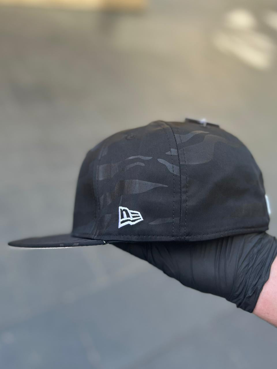 •New Era 59FIFTY Los Angeles Dodgers Black Camo Fitted Cap.
