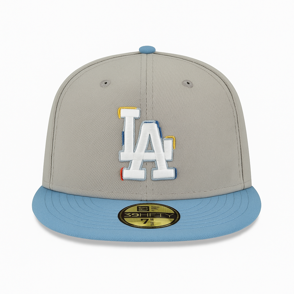 •Los Angeles dogers color brush
fitted cap.