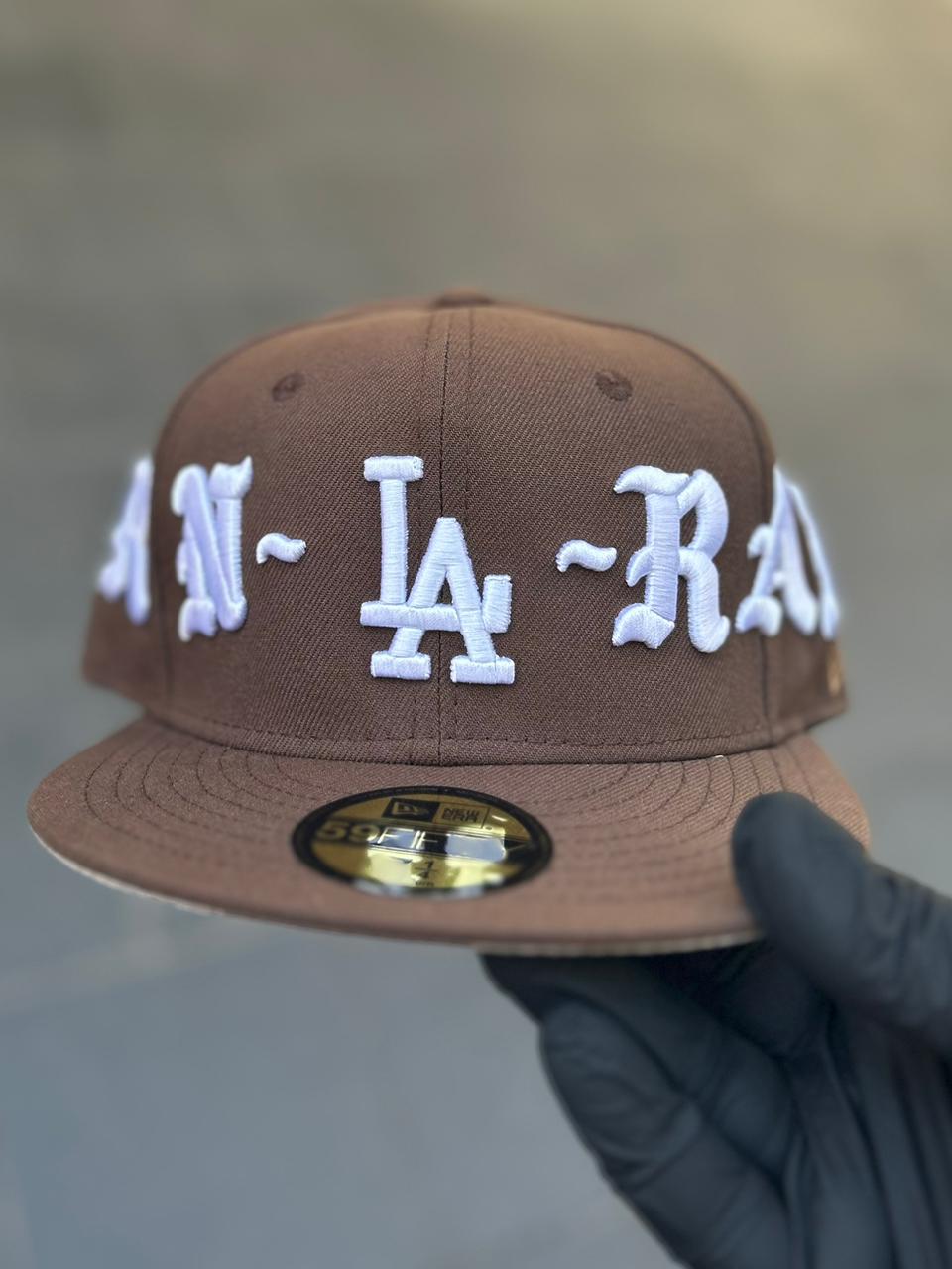 •Los Angeles Dodgers New Era Brown Born X Raised 59FIFTY Fitted Hat.