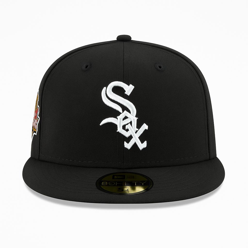 Chicago White Sox Corduroy Brim 59FIFTY 100 Season Black/White Fitted - New Era.