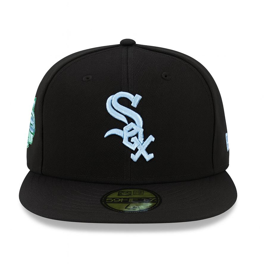 Black Chicago White Sox Cloud Icons New Era 59Fifty Fitted.